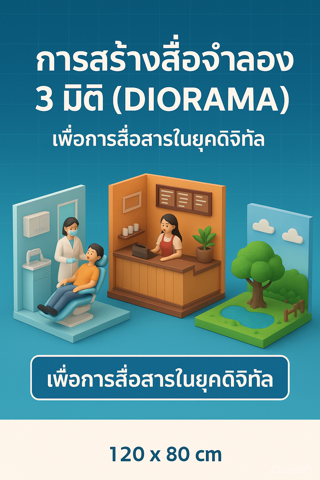 การสร้างสื่อจำลอง 3 มิติ เพื่อการสื่อสารในยุคดิจิทัล 2022507