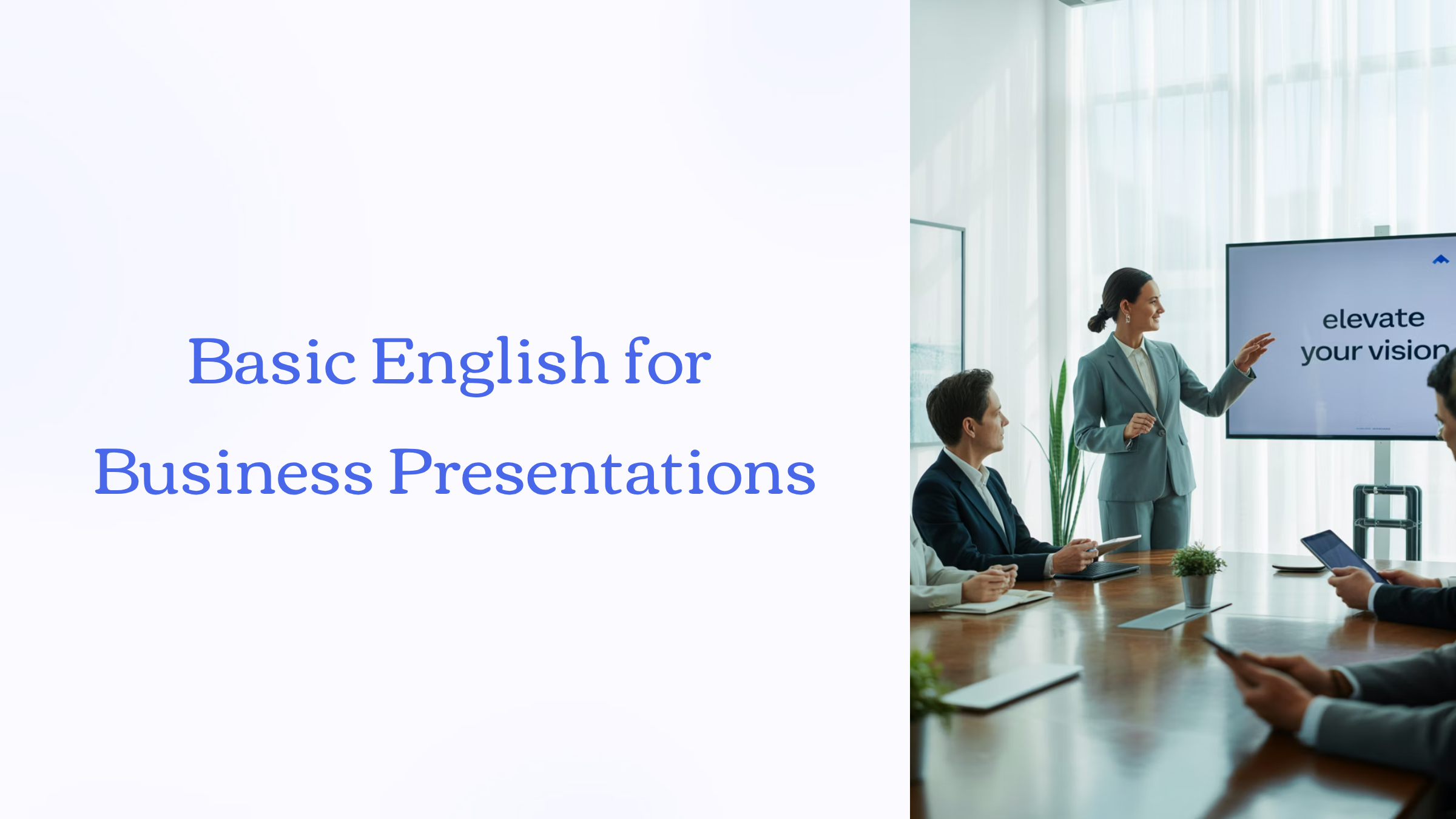 ภาษาอังกฤษเบื้องต้นสำหรับการนำเสนอทางธุรกิจ  HS204